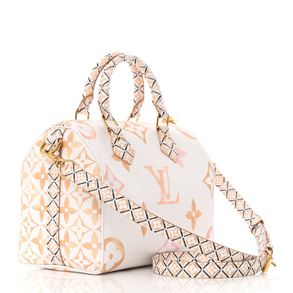 Louis Vuitton Monogram Giant By The Pool 2.0 Speedy Bandouliere 25 Beige 3 of 10
