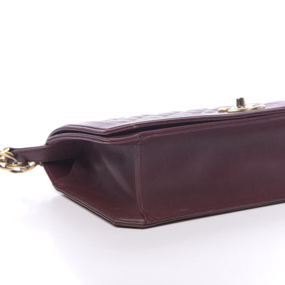 Chanel Calfskin Quilted Large Flap Bag Burgundy 7 of 12