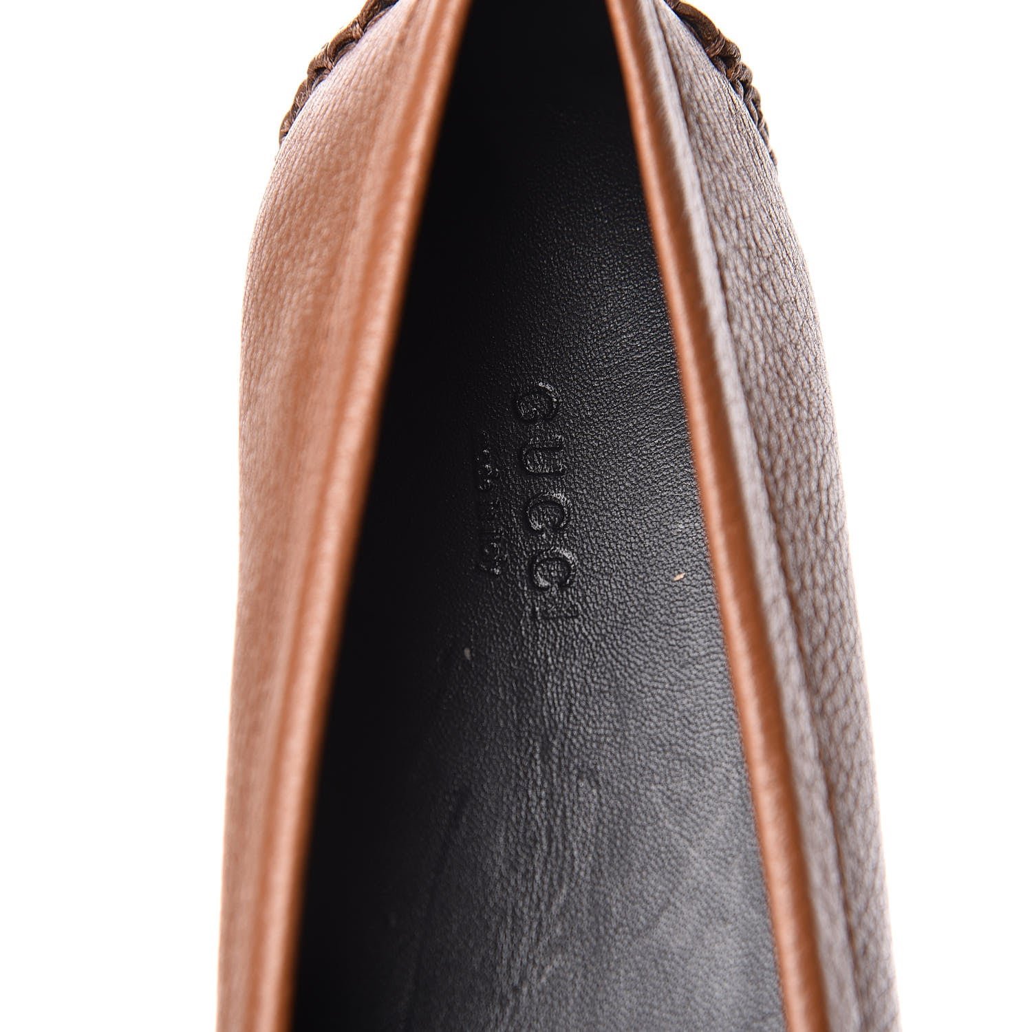 Gucci Cellarius Soft Interlocking G Womens Driver Loafers 37 Brown 7 of 9