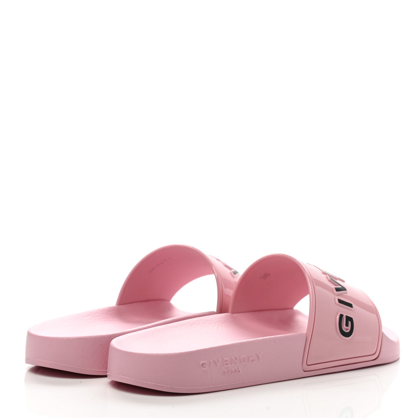 Rubber Womens Logo Womens Pool Slides Sandals 36 Light Pink