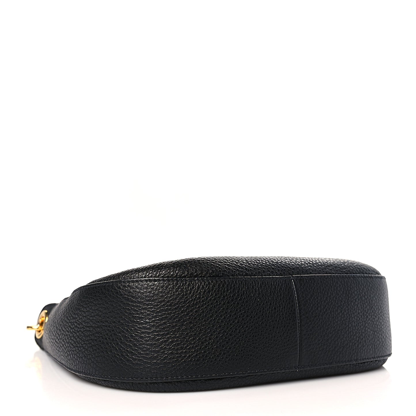 Vitello Phenix Zippered Messenger Hobo Black