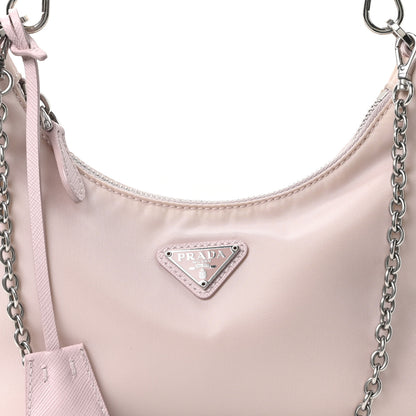 Prada Nylon Re-Edition 2005 Shoulder Bag Alabastro 8 of 10