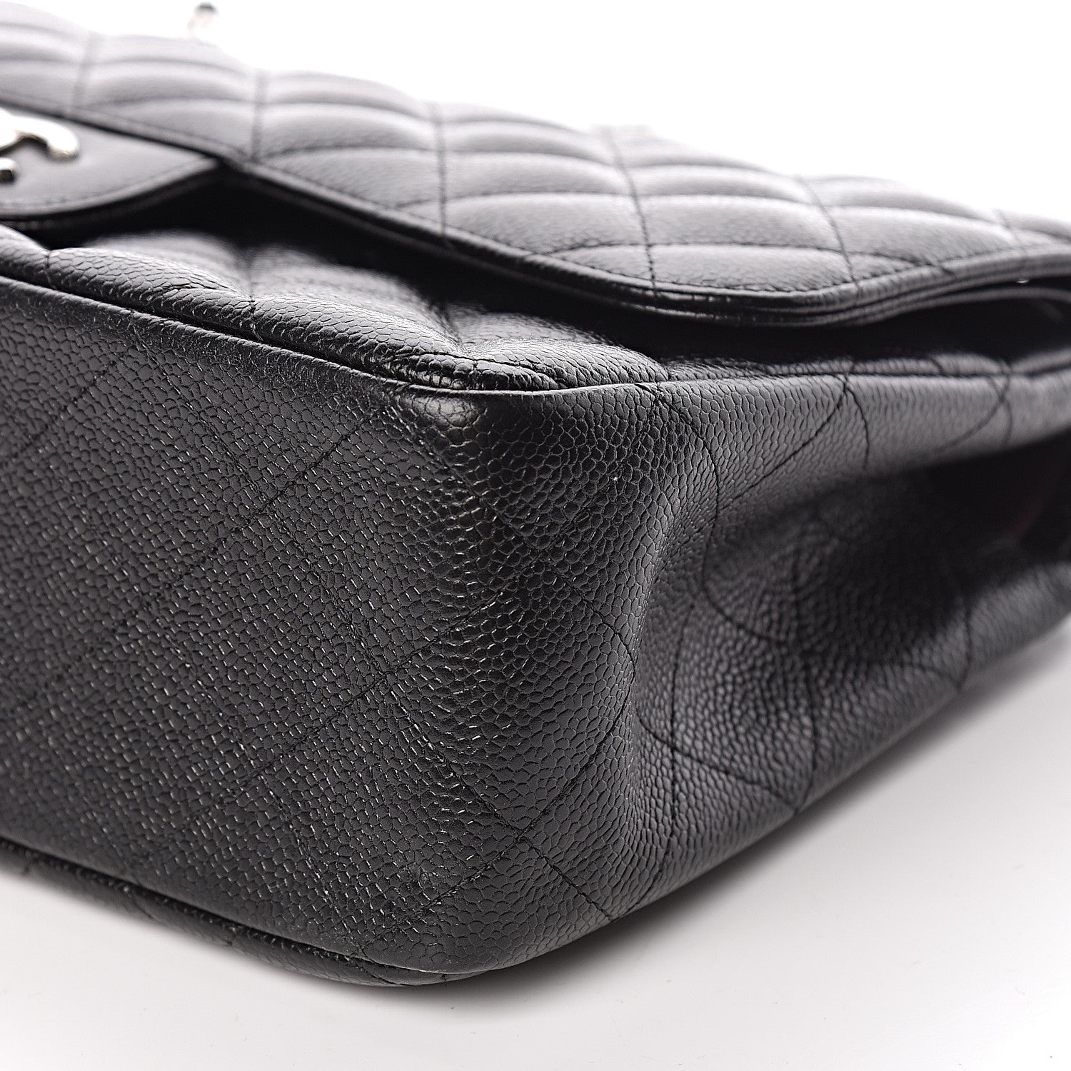 Chanel Caviar Quilted Jumbo Double Flap Black 9 of 11