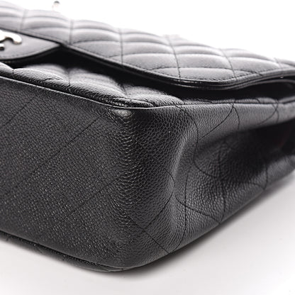 Chanel Caviar Quilted Jumbo Double Flap Black 9 of 11