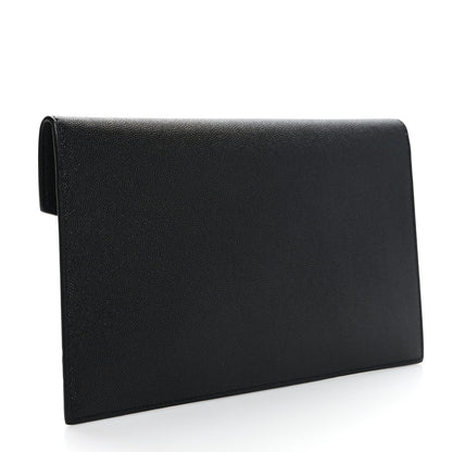 Saint Laurent Grain De Poudre Uptown Pouch Black 3 of 8