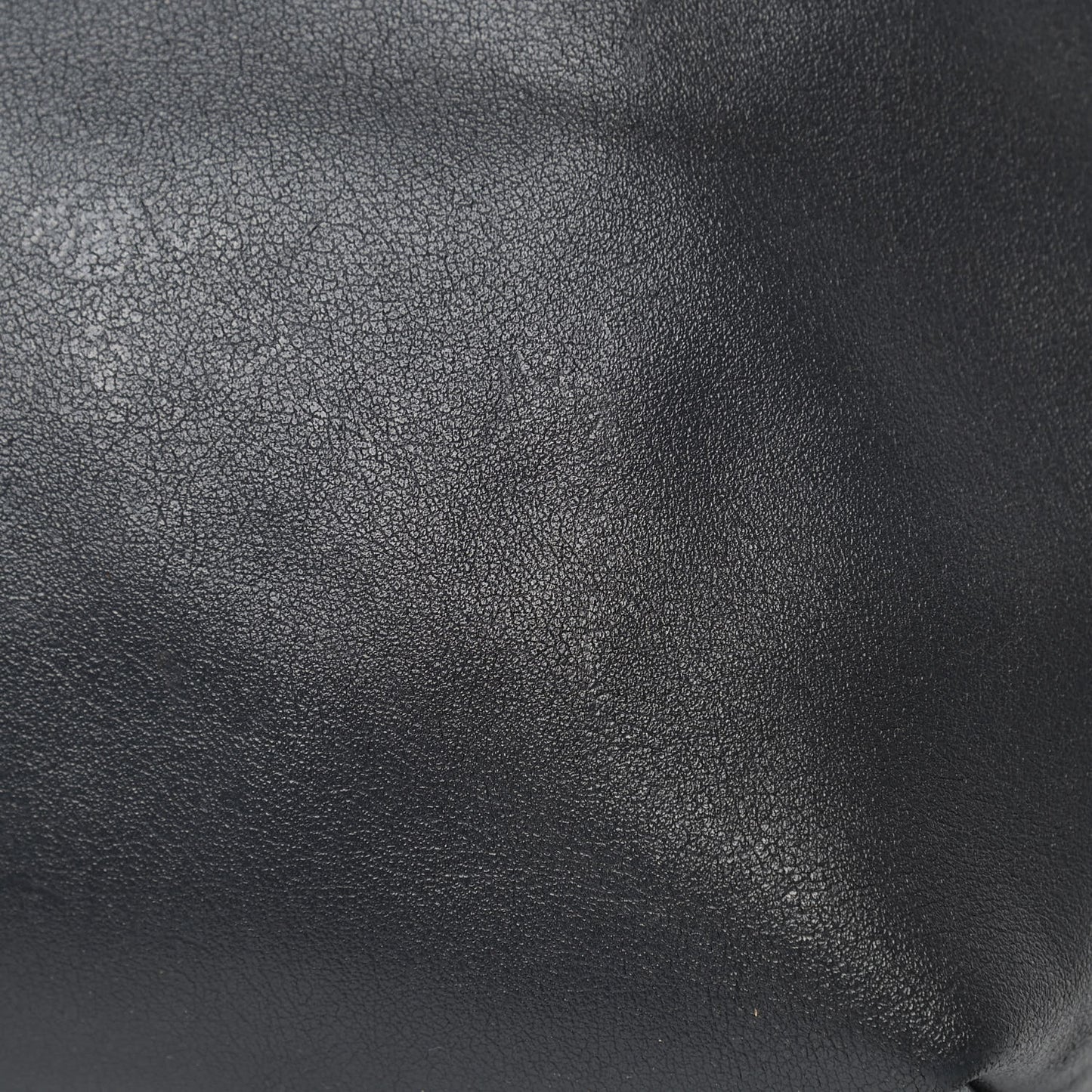 Calfskin Large Shopping Tote Black Earth