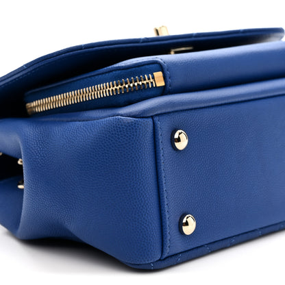 Chanel Caviar Quilted Small Business Affinity Flap Dark Blue 9 of 10