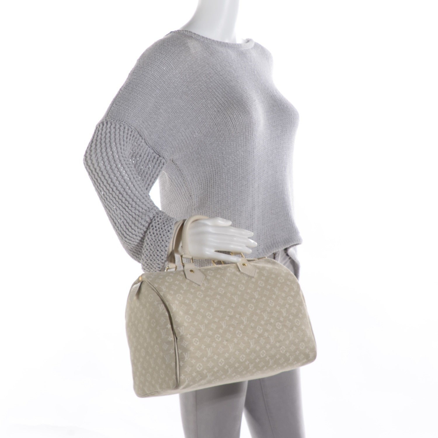 Louis Vuitton Mini Lin Speedy 30 Dune 2 of 7