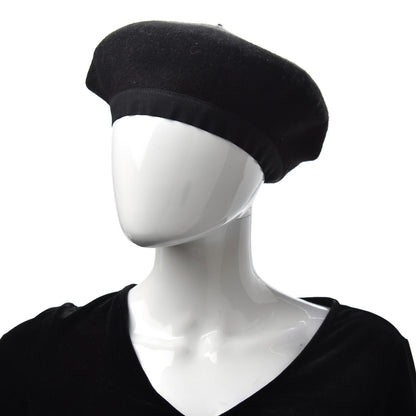 Christian Dior Rabbit Felt DiorArty Beret Black Grey 2 of 6
