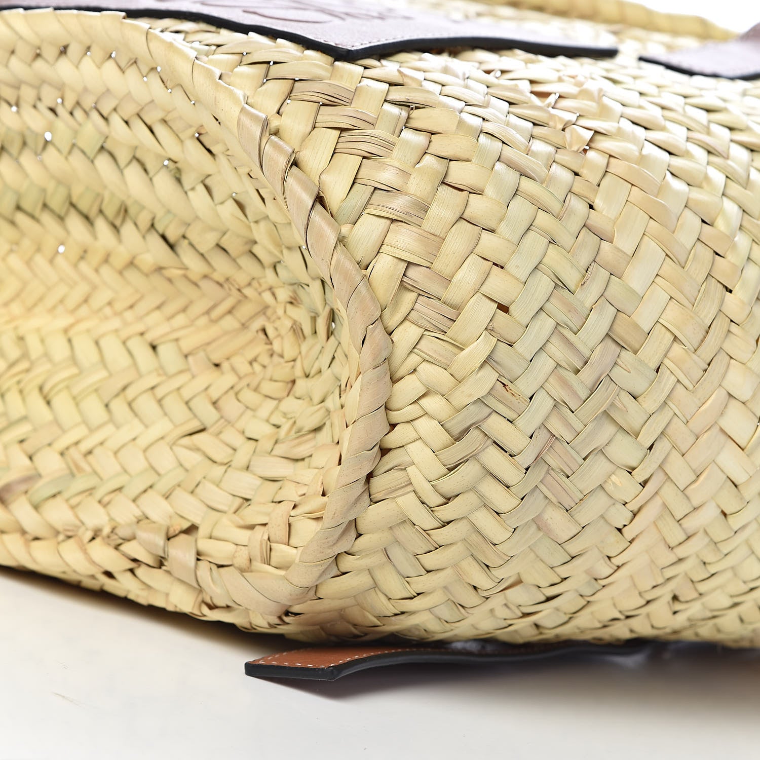 Loewe Raffia Basket Tote Bag Natural Tan 8 of 9