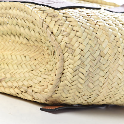 Loewe Raffia Basket Tote Bag Natural Tan 8 of 9