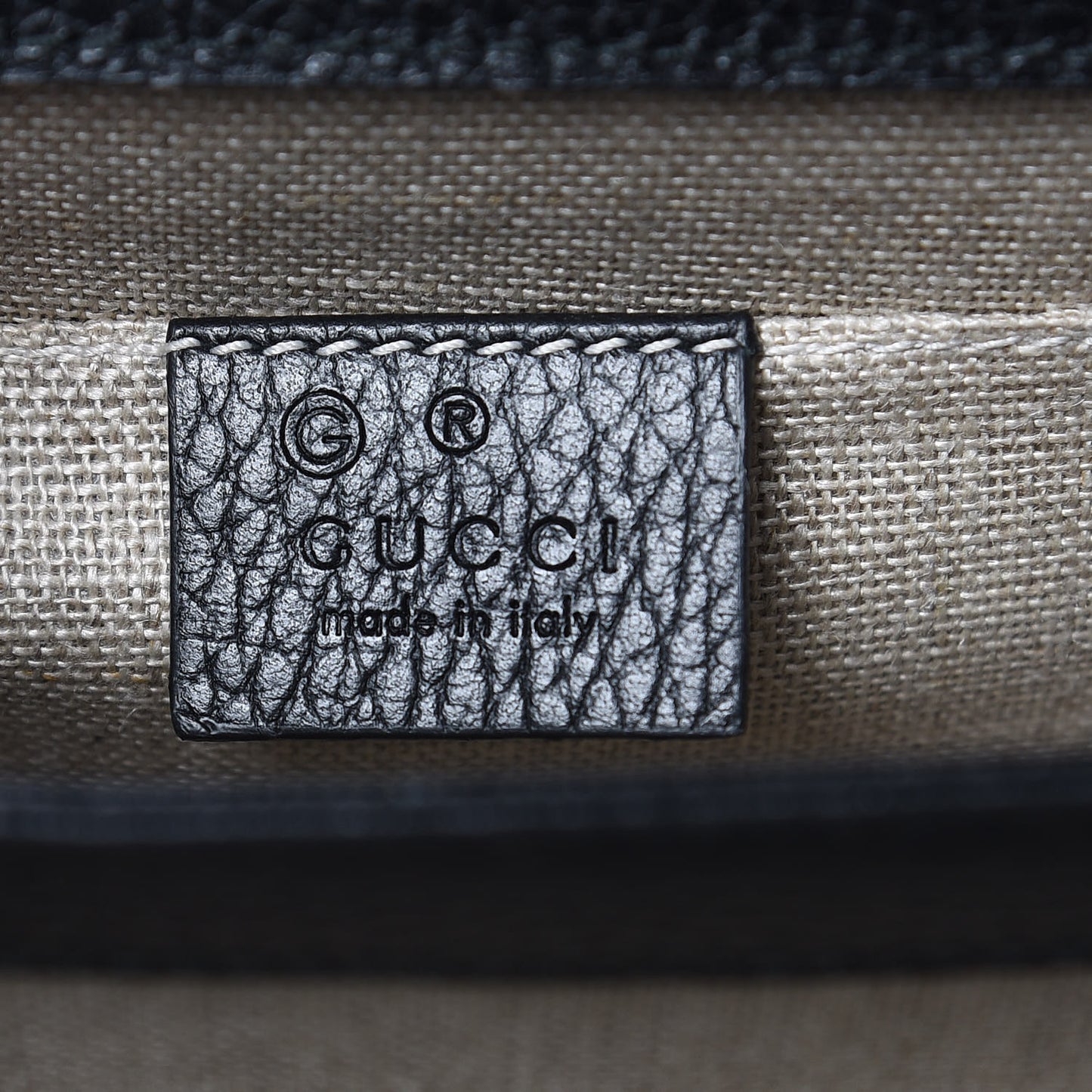 Dollar Calfskin Small Interlocking G Shoulder Bag Black