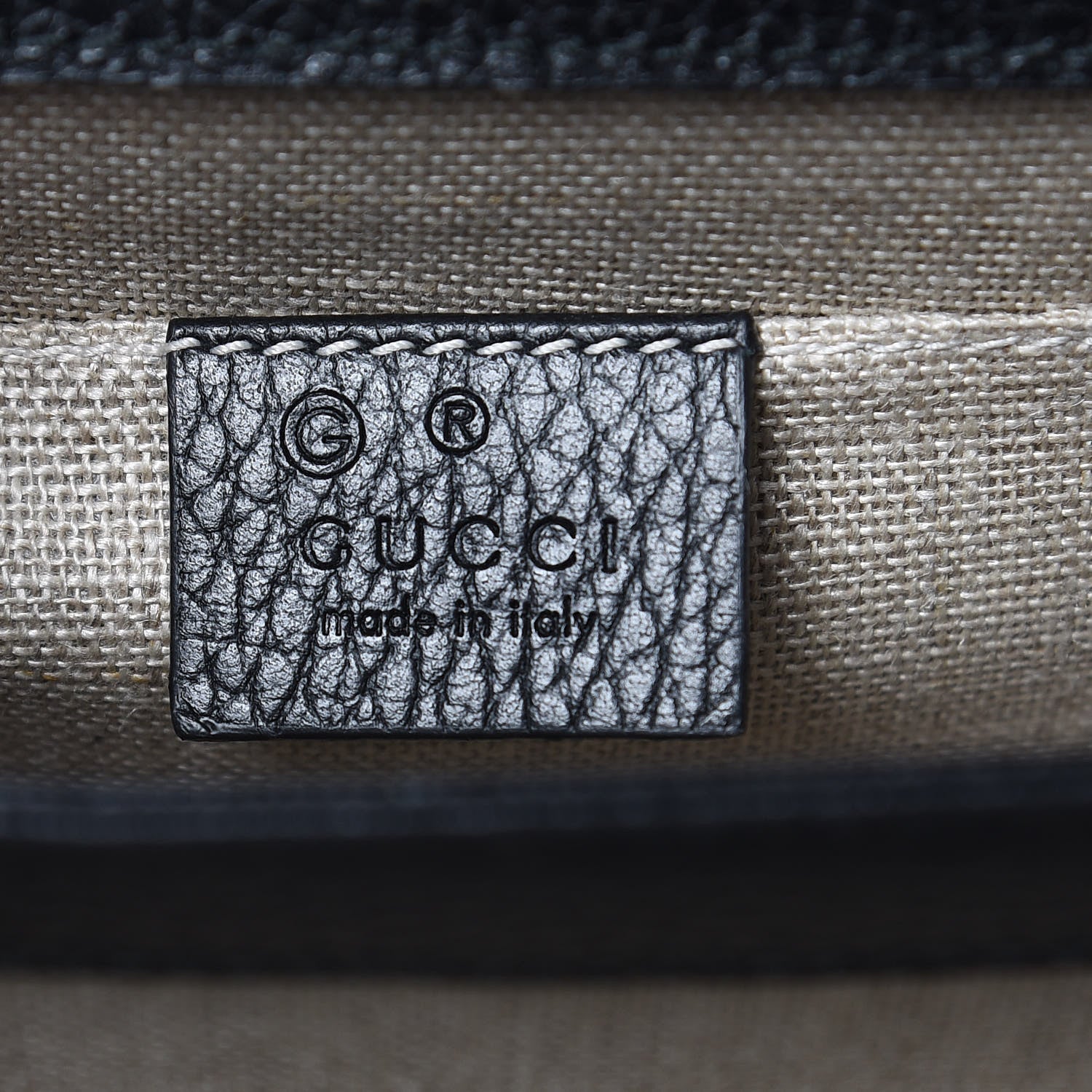 Gucci Dollar Calfskin Small Interlocking G Shoulder Bag Black 6 of 10