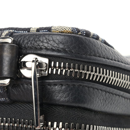 Christian Dior Oblique Pouch Navy Blue 7 of 10