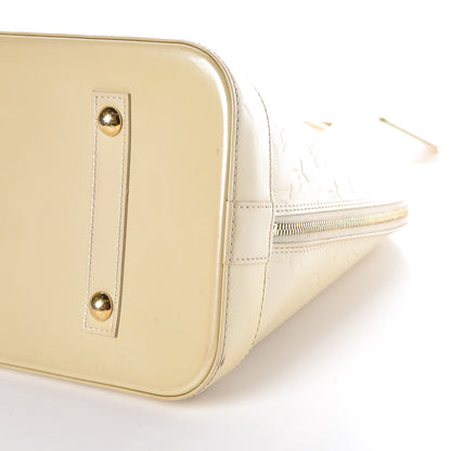Louis Vuitton Vernis Alma GM Blanc Corail 12 of 15