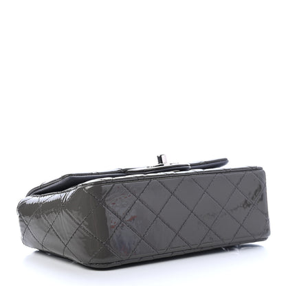 Chanel Patent Calfskin Quilted Mini Rectangular Flap Grey 4 of 9