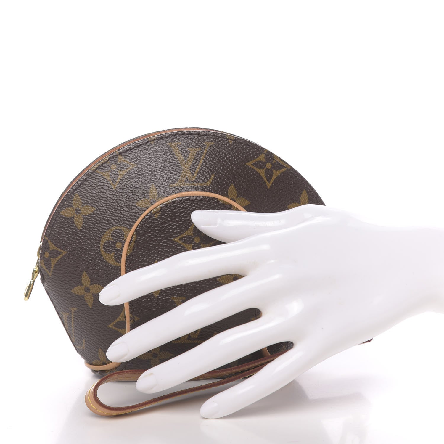 Louis Vuitton Monogram Mini Ellipse Wristlet Clutch 2 of 10