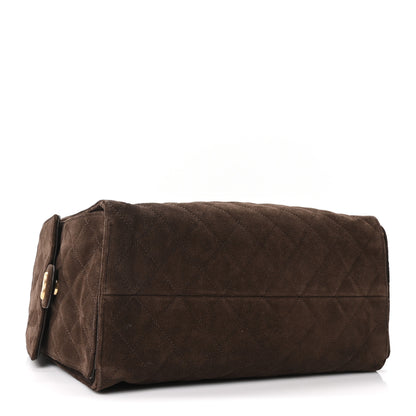 Chanel Suede Quilted Medium Chanel 25 Handbag Dark Brown 5 of 11
