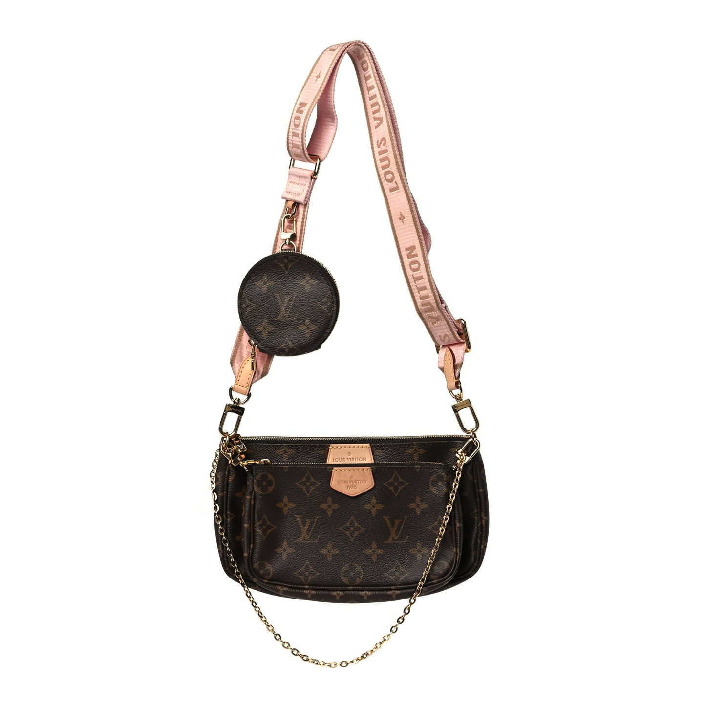 Monogram Multi Pochette Accessories Rose Clair