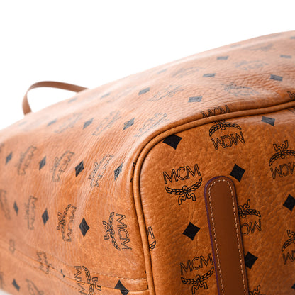 MCM Visetos Large Liz Reversible Shopper Tote Cognac 21 of 23