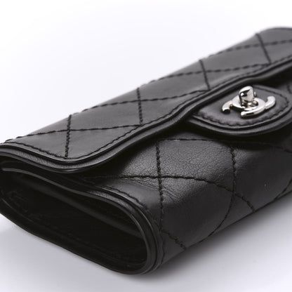 Chanel Calfskin Stitched Clutch Flap Black 6 of 14