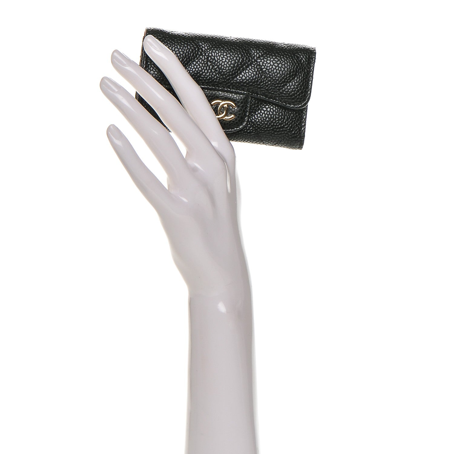 Chanel Caviar Quilted 6 Key Holder Black 2 of 8