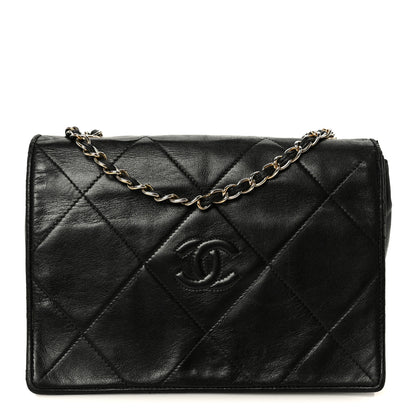 Chanel Lambskin Quilted Diamond CC Flap Black 1 of 11