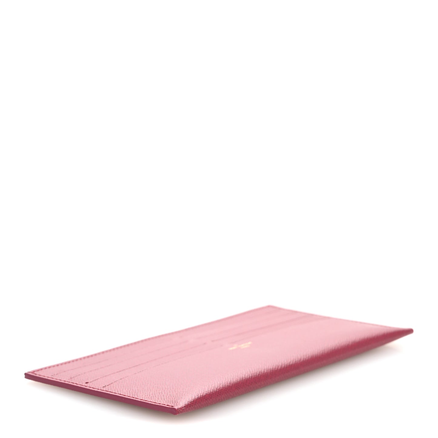 Calfskin Felicie Card Holder Insert Fuchsia