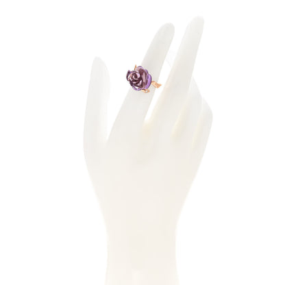 Christian Dior 18K Rose Gold Diamond Amethyst Dior Pre Catelan Ring 49 4.75 2 of 5