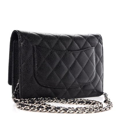 Chanel Caviar Quilted Wallet On Chain WOC Black 3 of 9