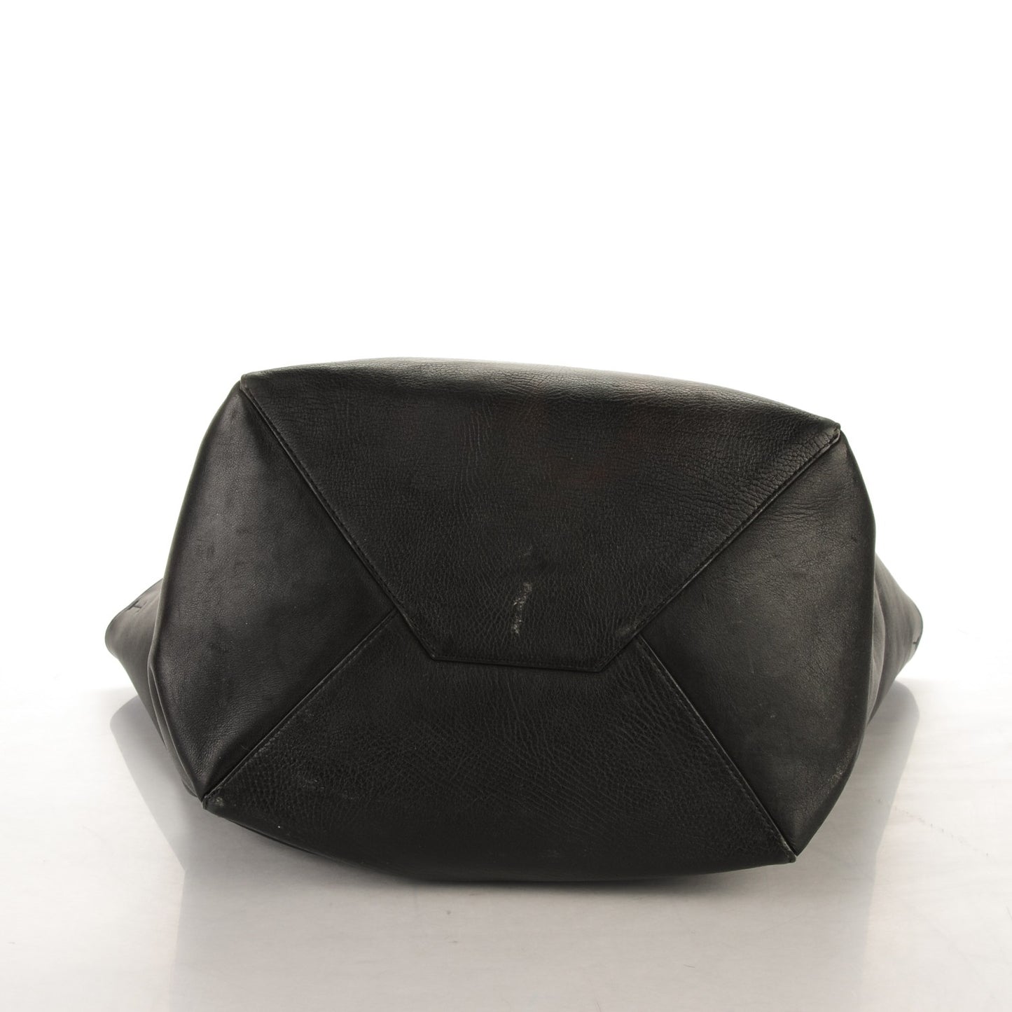 Soft Grained Calfskin Medium Horizontal Cabas Phantom Black
