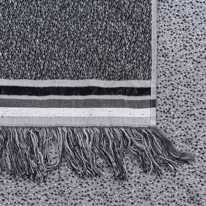 Chanel Terry Cotton CC Beach Towel Grey Black 2 of 3