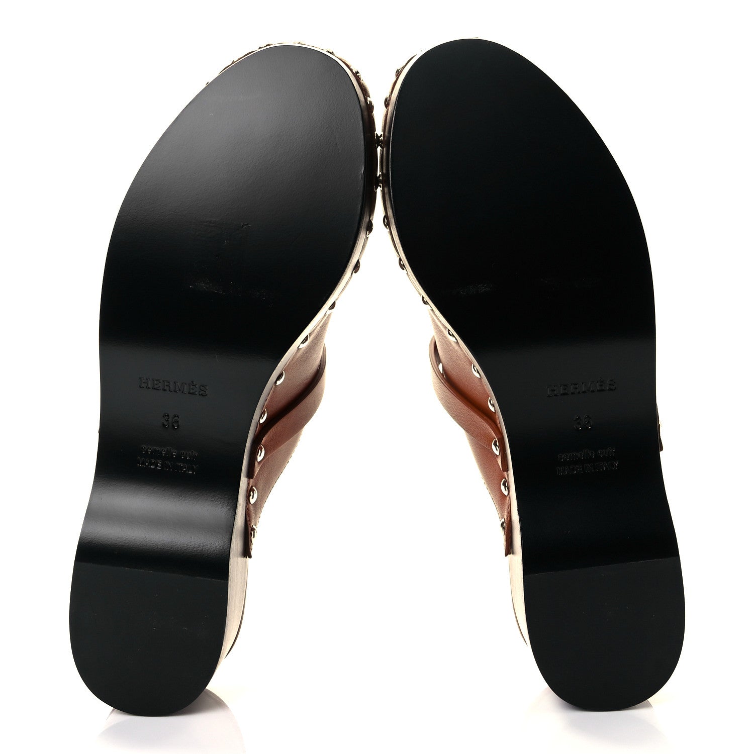 Hermes Heritage Calfskin Carlotta Mules 36 Naturel 5 of 8