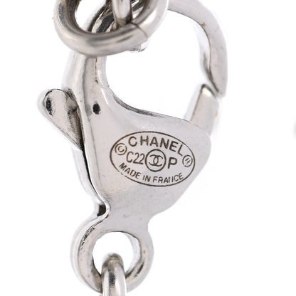 Chanel Pearl Crystal CC Bracelet Silver 4 of 5