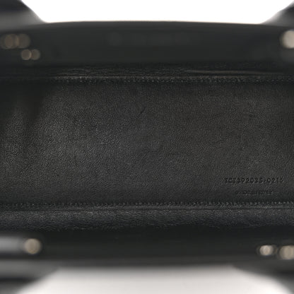Saint Laurent Calfskin Crocodile Embossed Nano Sac De Jour Black 5 of 13