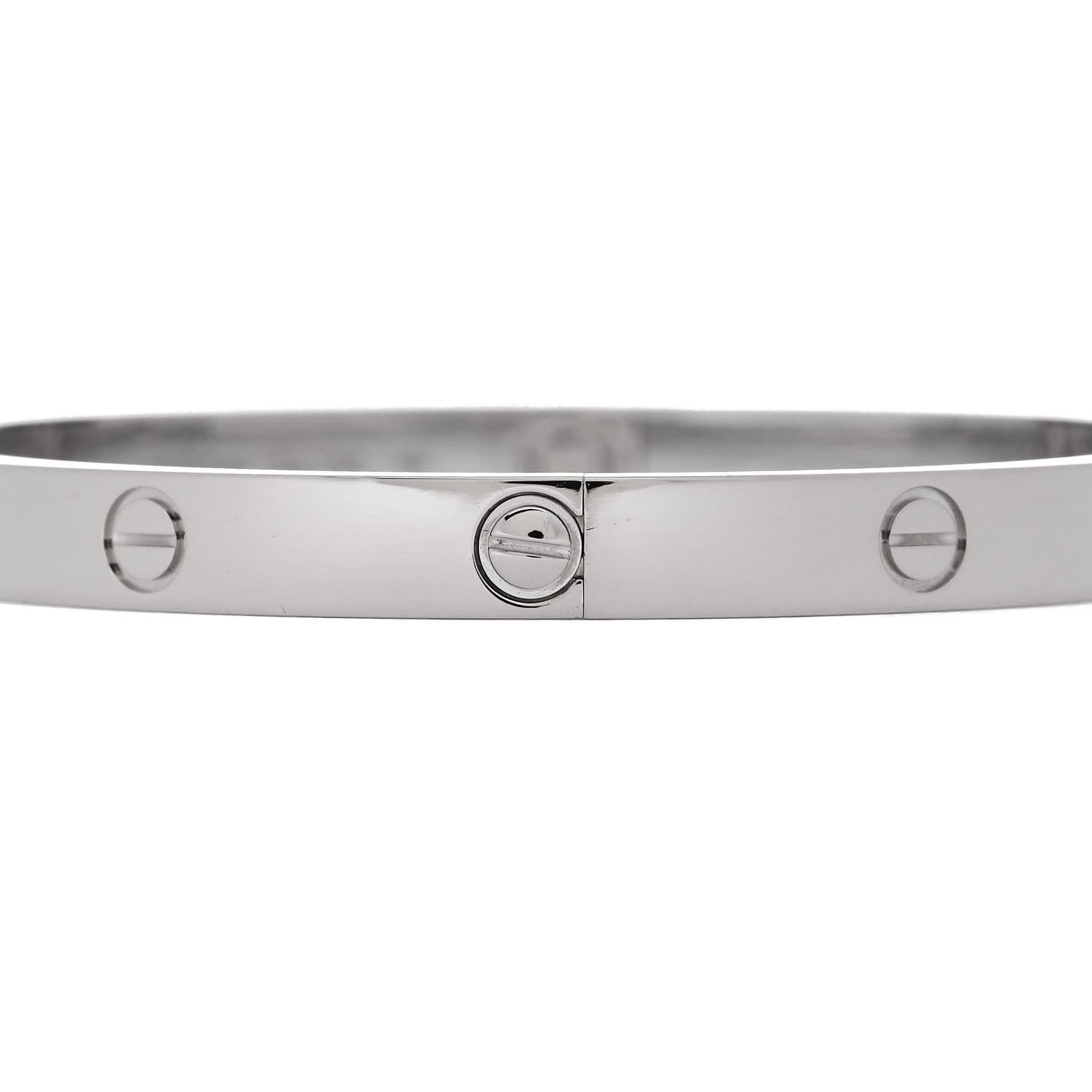 Cartier 18K White Gold LOVE Bracelet 20 4 of 9