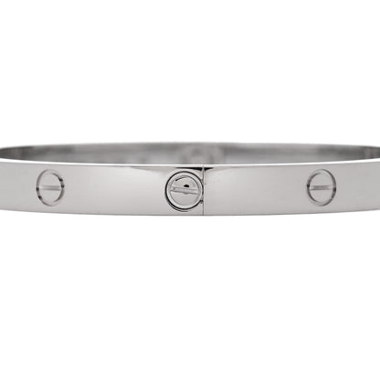Cartier 18K White Gold LOVE Bracelet 20 4 of 9