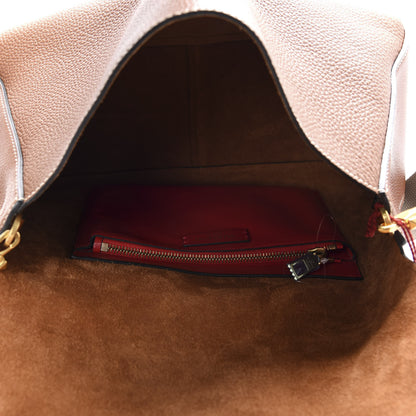 Valentino Garavani Grained Calfskin Large VRing Shoulder Bag Saddle Brown 5 of 9