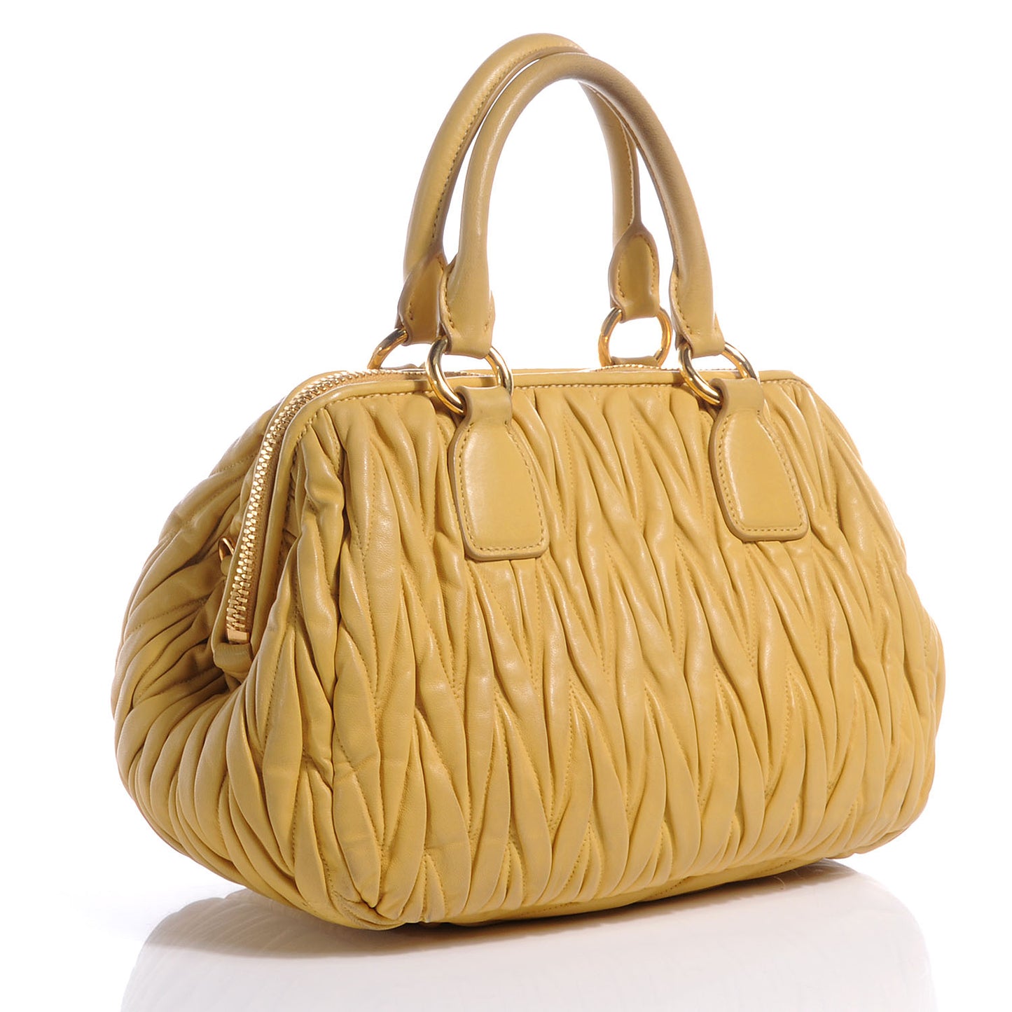 Leather Matelasse Tote Ginestra