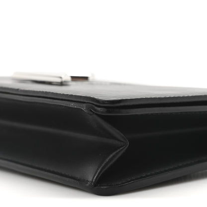 Louis Vuitton Epi Twist Chain Wallet Black 9 of 9