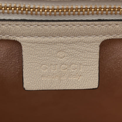Gucci GG Supreme Monogram Calfskin Small Padlock Messenger Shoulder Bag Beige Mystic White Sun Oil 6 of 11