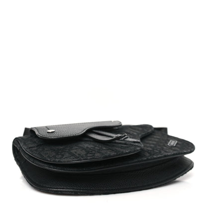 Christian Dior Oblique Saddle Messenger Pouch Black 4 of 13