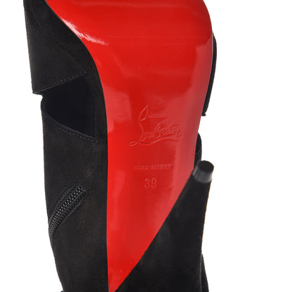Christian Louboutin Veau Velours Belfeconica 120 Booties 39 Black 6 of 8