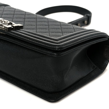 Chanel Caviar Quilted Medium Boy Flap Black 10 of 10
