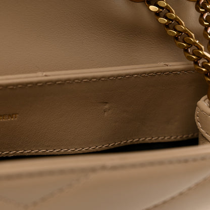 Saint Laurent Calfskin Y Quilted Monogram Small Loulou Chain Satchel Dark Beige 11 of 11