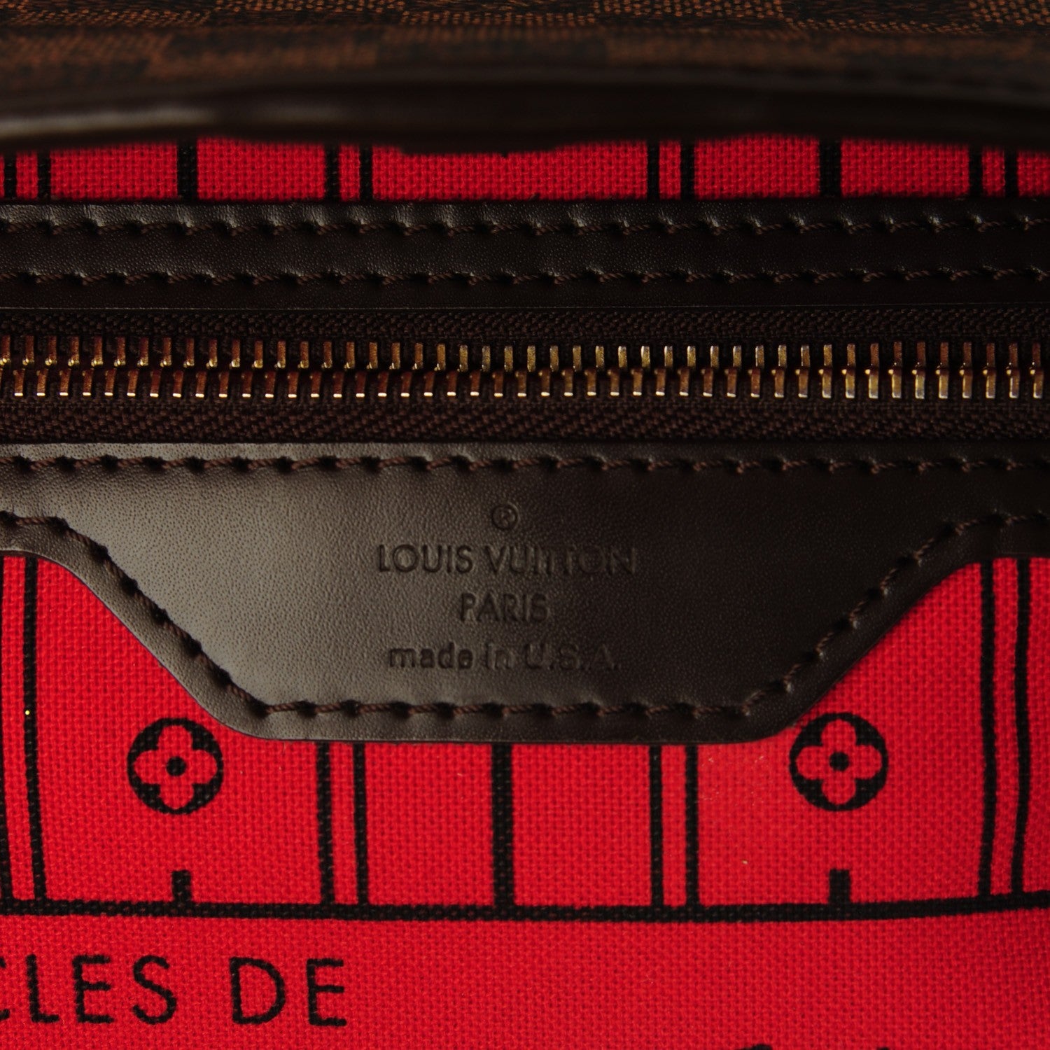Louis Vuitton Damier Ebene Neverfull MM 6 of 8