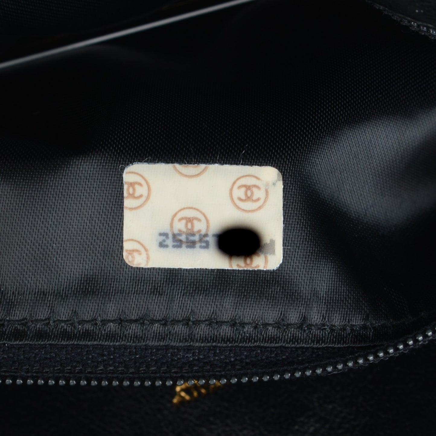 Lambskin Quilted Tassel Camera Case Black