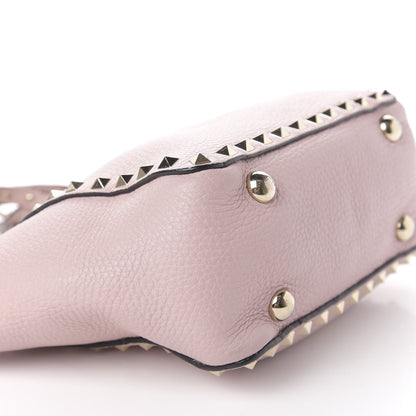 Valentino Garavani Pebbled Calfskin Mini Rockstud Tote Cipria 10 of 11