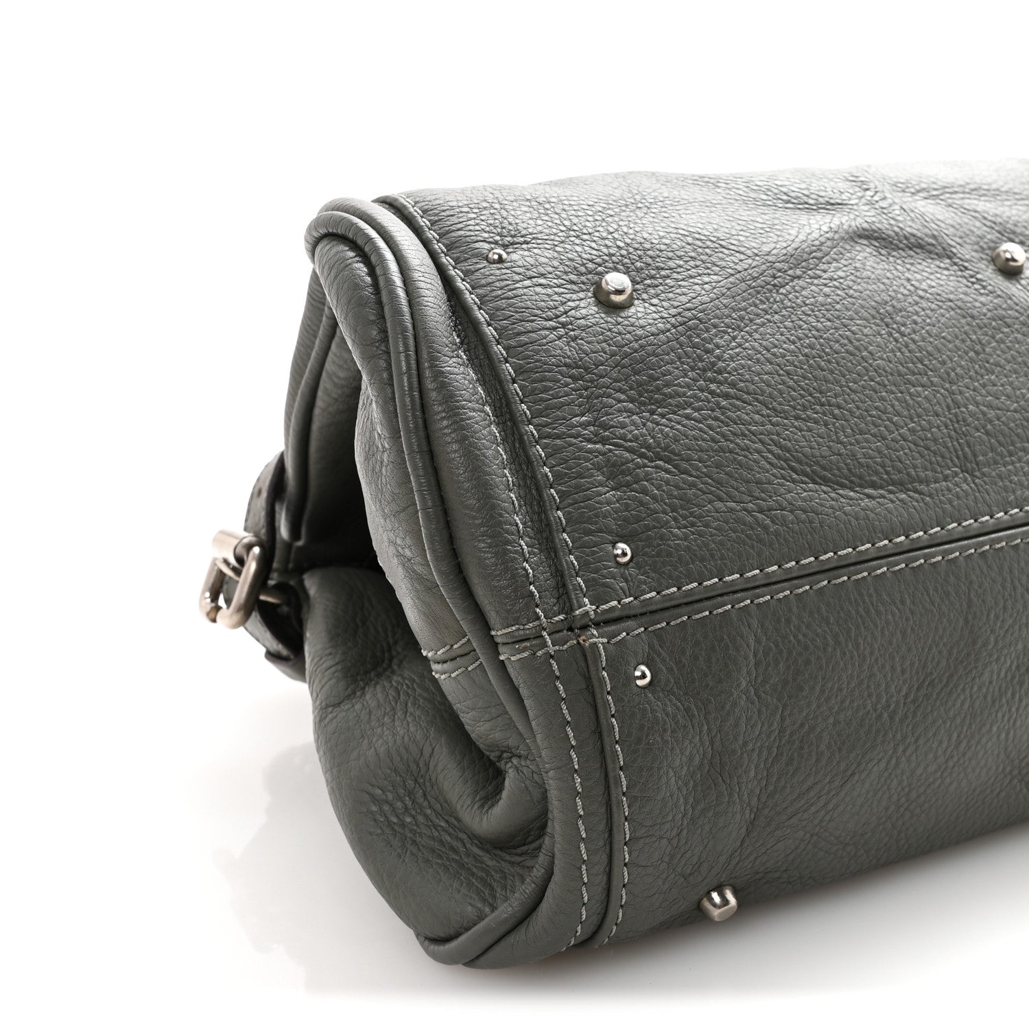 Chloe Calfskin Medium Paddington Satchel Gray 7 of 8