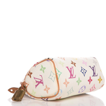 Louis Vuitton Monogram Multicolor Mini Sac HL Speedy White 4 of 14